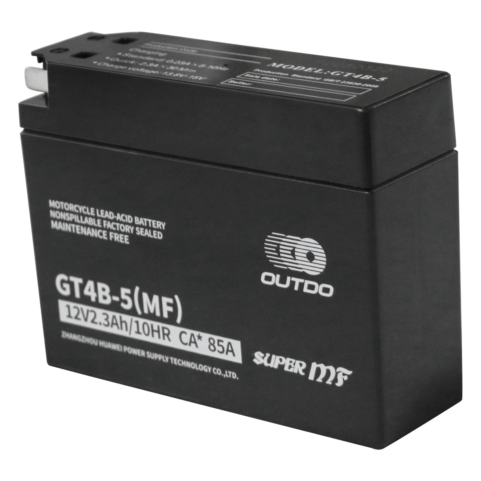 Amazon.com: 12V AGM Sealed Battery GT4B-5 YT4B-BS for